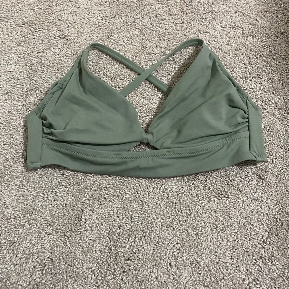 Olive Green Bikini Top